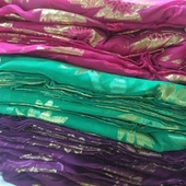 Tissu en soie croustillante